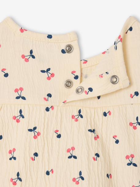 Babyset voor meisjes T-shirt short heupband leiblauw - vertbaudet enfant 