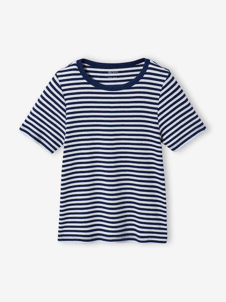 Set van 3 geribbelde t-shirt ecru - vertbaudet enfant 