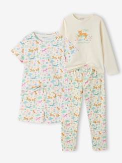 -Set van 2 korte pyjama's met korte mouwen voor meisjes