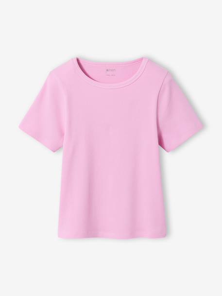 Set van 3 geribbelde t-shirt ecru - vertbaudet enfant 