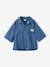Meisjesset short top in lichte denim middenblauw - vertbaudet enfant 