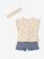 Babyset voor meisjes T-shirt short heupband leiblauw - vertbaudet enfant 