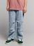 Parachute broek van denim gebleekt denim - vertbaudet enfant 
