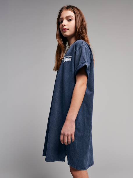 T-shirt jurk marineblauw - vertbaudet enfant 