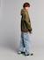 Parachute broek van denim gebleekt denim - vertbaudet enfant 