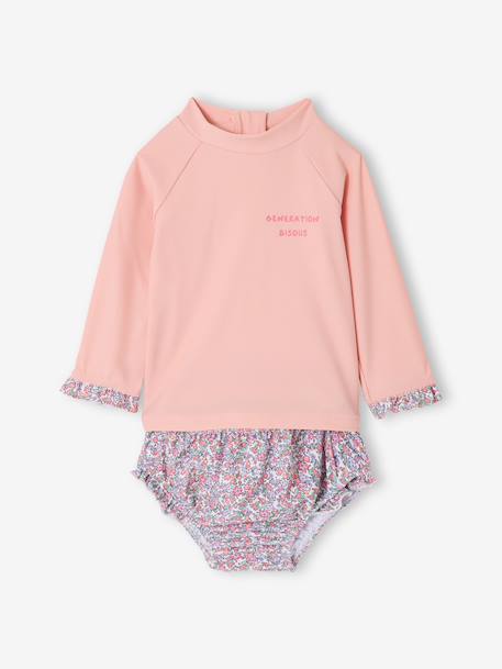 Anti-UV bikini lichtroze - vertbaudet enfant 