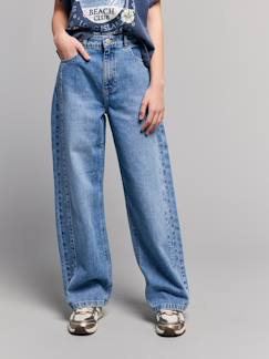 -Wijde jeans met sterrenklinknagels