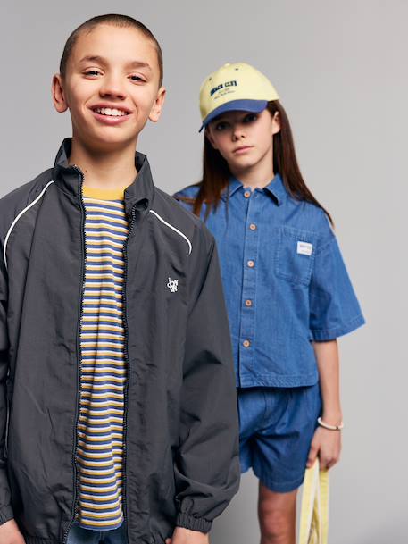 Sportjas met rits antraciet - vertbaudet enfant 