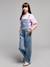 Salopet meisjes denim lichtblauw - vertbaudet enfant 