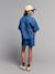 Meisjesset short top in lichte denim middenblauw - vertbaudet enfant 