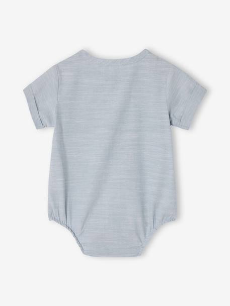 Body baby jongen korte mouwen hemelsblauw - vertbaudet enfant 