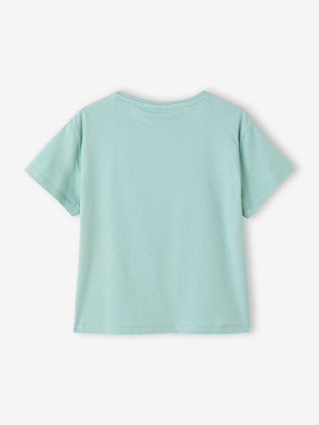 T-shirt met korte mouwen LILO & STITCH blauwgroen - vertbaudet enfant 