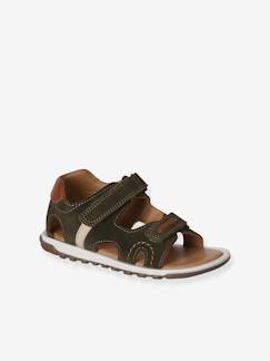 -Leren sandalen voor jongens met klittenbandsluiting