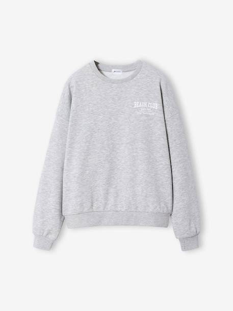 EssentiÃ«le sweater voor meisjes JONEN gemêleerd grijs - vertbaudet enfant 