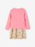 Set jurk + cardigan voor meisje roze, bedrukt+zachtpaars - vertbaudet enfant 