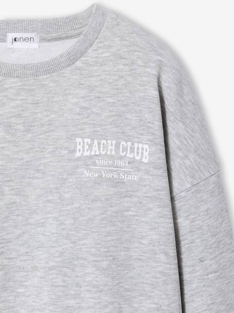 EssentiÃ«le sweater voor meisjes JONEN gemêleerd grijs - vertbaudet enfant 