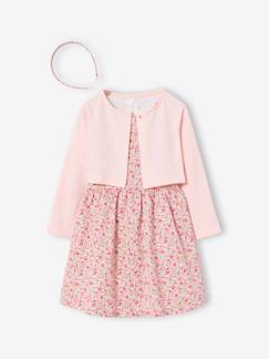 -3-delige set met jurk vestje hoofdband