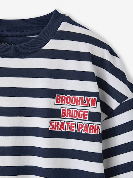 Set van 2 korte en lange pyjama's marineblauw - vertbaudet enfant 