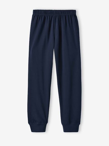 Set van 2 korte en lange pyjama's marineblauw - vertbaudet enfant 