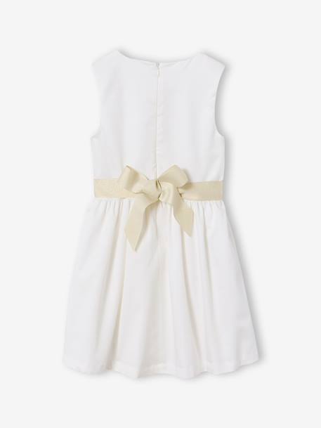 Set met skaterjurk bolero en haarband saliegroen+wit - vertbaudet enfant 