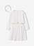 Set met skaterjurk bolero en haarband saliegroen+wit - vertbaudet enfant 