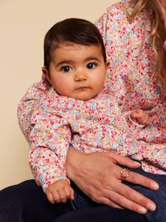 -Bloemige bedrukte baby sweater