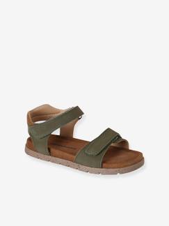 -Leren kindersandalen met klittenband