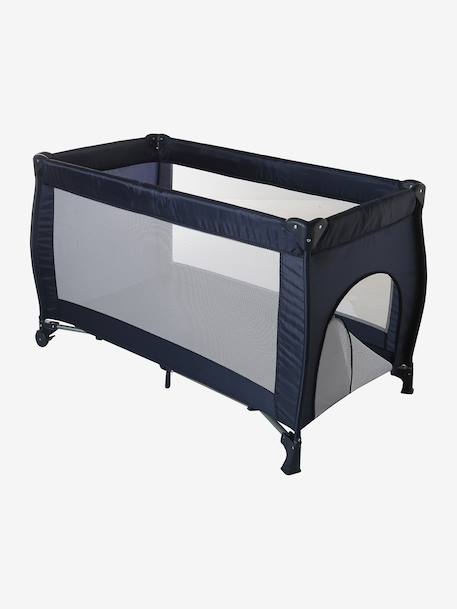 Opvouwbaar babybed 2 hoogtes van ligging antraciet+marineblauw - vertbaudet enfant 