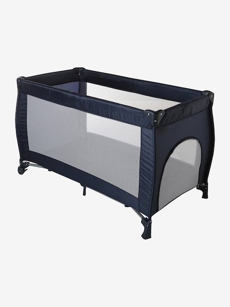 Opvouwbaar babybed 2 hoogtes van ligging antraciet+marineblauw - vertbaudet enfant 