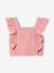 Ceremonie-set blouse en rok met volant voor meisjes rouge+saliegroen - vertbaudet enfant 