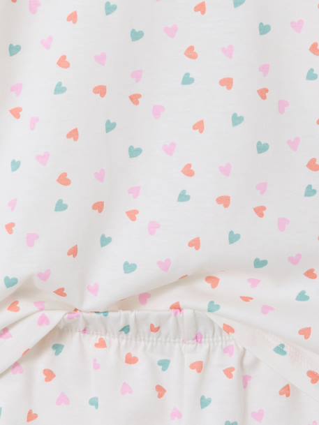 Set van 2 pyjamashorty's met hartjes ecru - vertbaudet enfant 