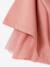 Nette jurk met gouden riem rouge+wit - vertbaudet enfant 