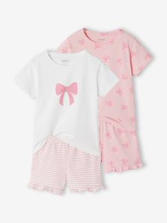 Meisje-Set van 2 pyjamashorty's.