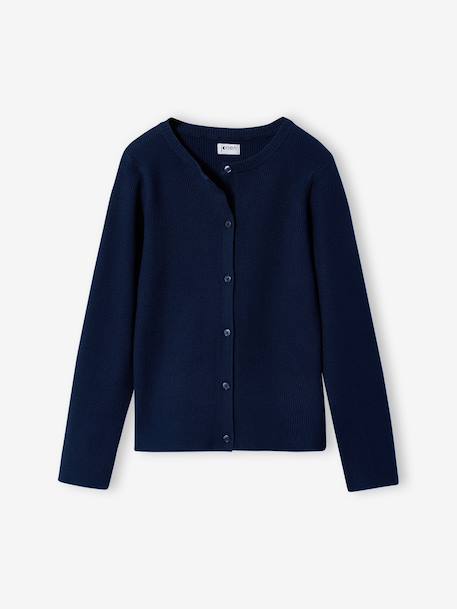 Vest meisje marineblauw+saliegroen - vertbaudet enfant 