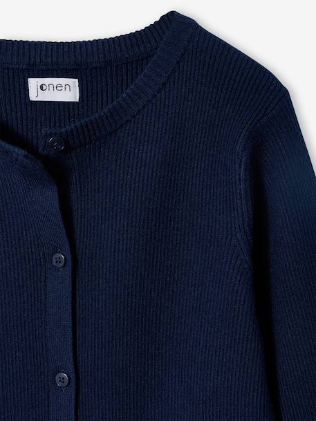 Vest meisje marineblauw+saliegroen - vertbaudet enfant 