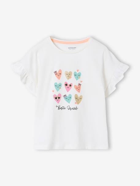 Set van 2 pyjamashorty's met hartjes ecru - vertbaudet enfant 