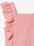 Ceremonie-set blouse en rok met volant voor meisjes rouge+saliegroen - vertbaudet enfant 