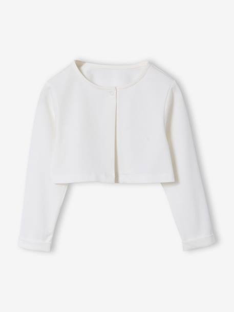 Set met skaterjurk bolero en haarband saliegroen+wit - vertbaudet enfant 