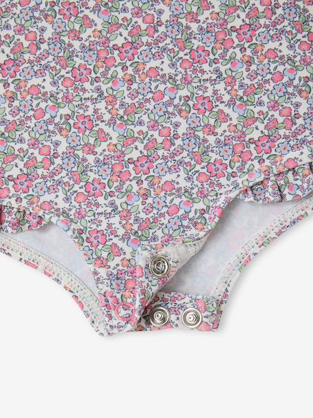 Badpak met lange mouwen en UV-bescherming ecru - vertbaudet enfant 