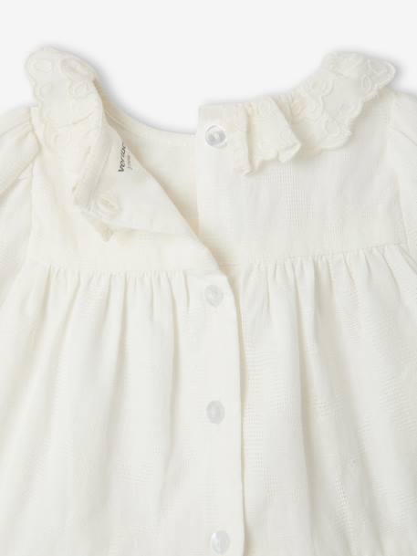 Set met jurk en haarband ecru - vertbaudet enfant 