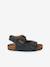Leren sandalen voor jongens met gespen blauw - vertbaudet enfant 
