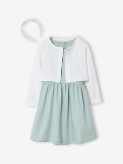 -Set met skaterjurk bolero en haarband