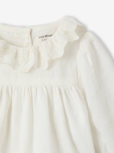 Set met jurk en haarband ecru - vertbaudet enfant 