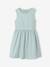 Set met skaterjurk bolero en haarband saliegroen+wit - vertbaudet enfant 