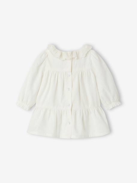 Set met jurk en haarband ecru - vertbaudet enfant 
