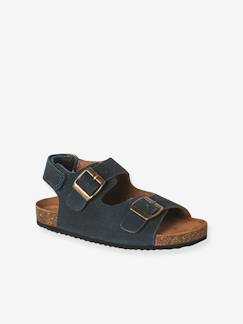 -Leren sandalen voor jongens met gespen