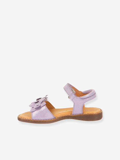 Leren sandalen voor meisjes LORE FLOWERS FRODDO blauw+donkerblauw+goud+goudroze+lavendel+rood+rouge+terracottategel - vertbaudet enfant 