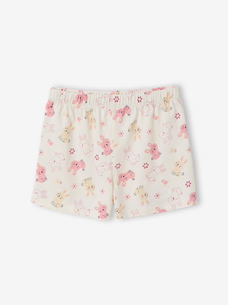 Set van 2 korte en lange pyjama's met konijntjes gemêleerd grijs - vertbaudet enfant 