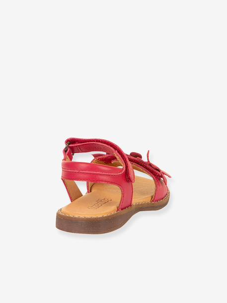Leren sandalen voor meisjes LORE FLOWERS FRODDO blauw+donkerblauw+goud+goudroze+lavendel+rood+rouge+terracottategel - vertbaudet enfant 