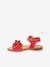 Leren sandalen voor meisjes LORE FLOWERS FRODDO blauw+donkerblauw+goud+goudroze+lavendel+rood+rouge+terracottategel - vertbaudet enfant 